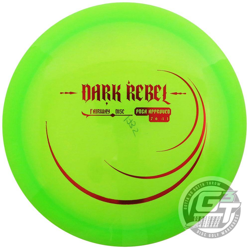 Innova Golf Disc 173-175g Innova Limited Edition Dark Rebel Champion FD Fairway Disc Fairway Driver Golf Disc