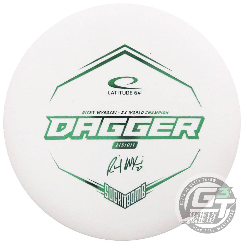 Latitude 64 Golf Discs Golf Disc Latitude 64 Limited Edition Ricky Wysocki Sockibomb Royal Sense Dagger Putter Golf Disc