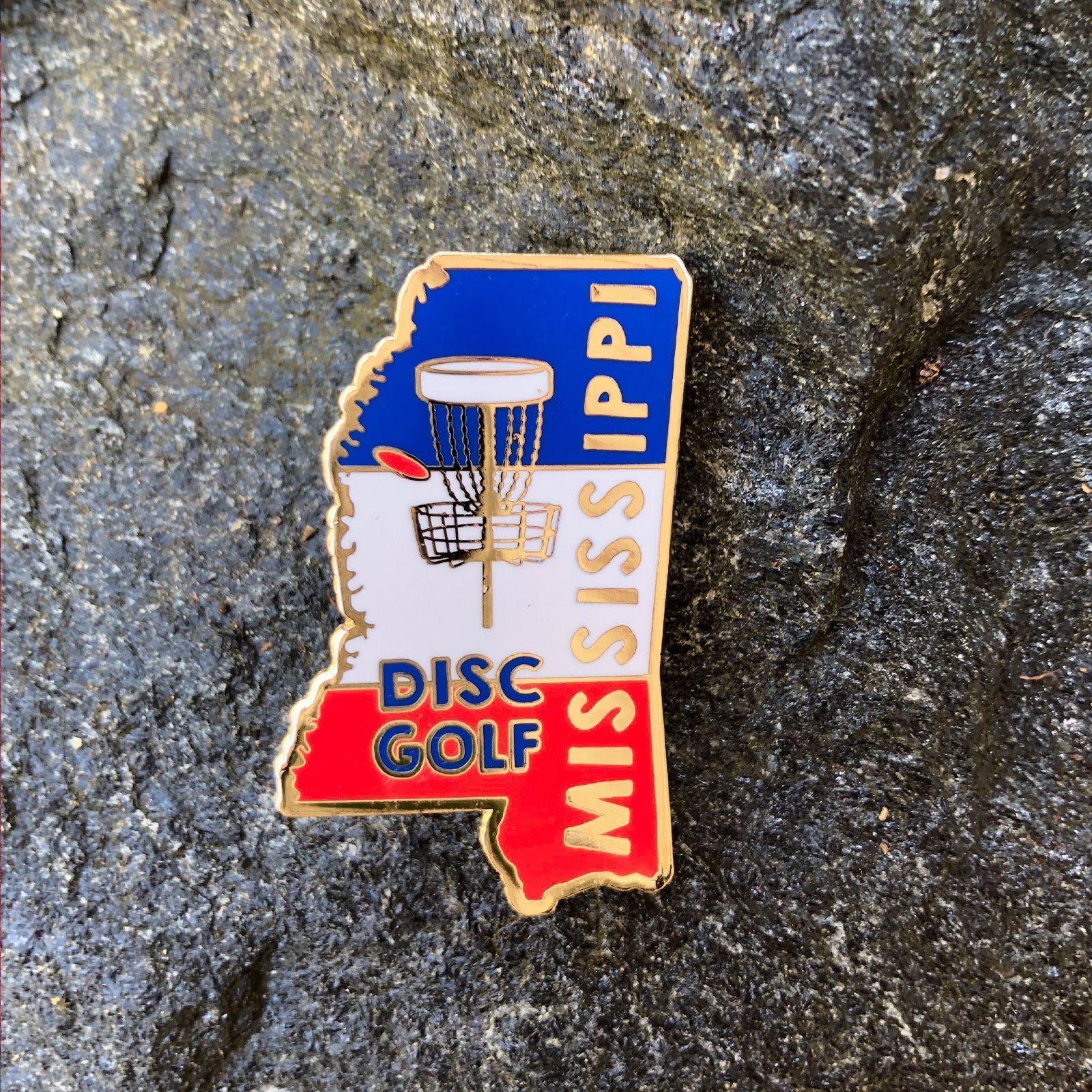 Mississippi Disc Golf Pin - Gotta Go Gotta Throw