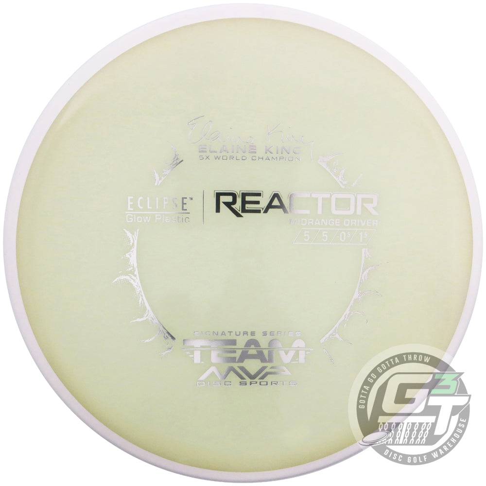 MVP Disc Sports Golf Disc MVP Eclipse 2.0 Glow Proton Reactor [Elaine King 5X] Midrange Golf Disc