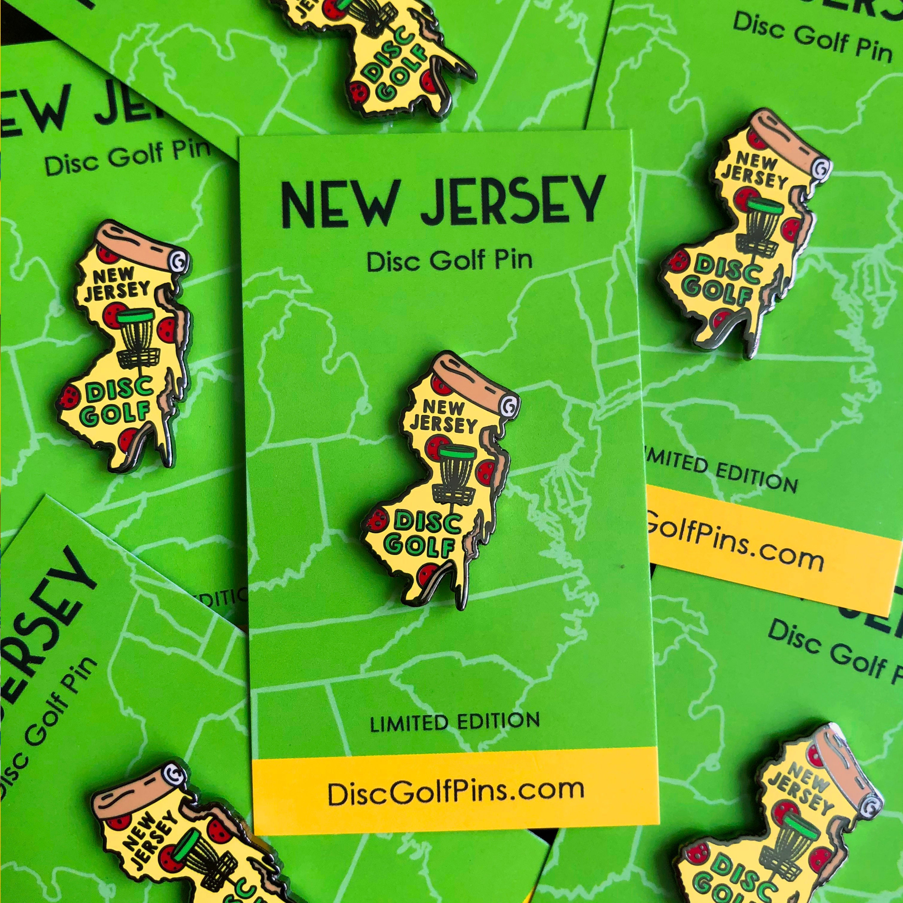 New Jersey Disc Golf Pin - Gotta Go Gotta Throw