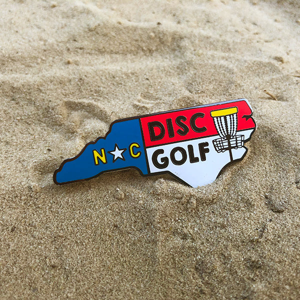 North Carolina Disc Golf Pin - Gotta Go Gotta Throw