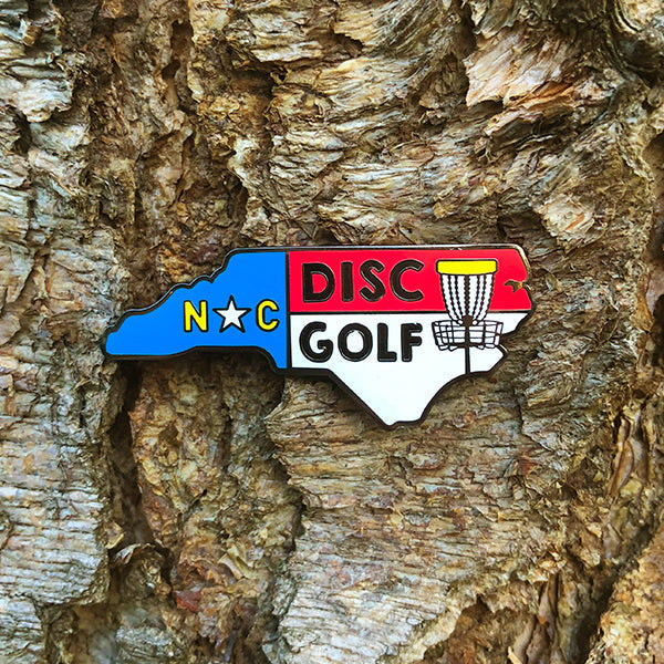 North Carolina Disc Golf Pin - Gotta Go Gotta Throw