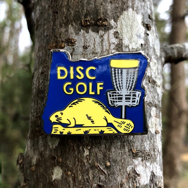 Oregon Disc Golf Pin - Gotta Go Gotta Throw