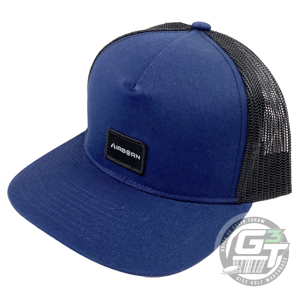 Prodigy Disc Apparel Navy Blue / Black Prodigy Disc Cale Leiviska Airborn Patch Snapback Mesh Trucker Disc Golf Hat