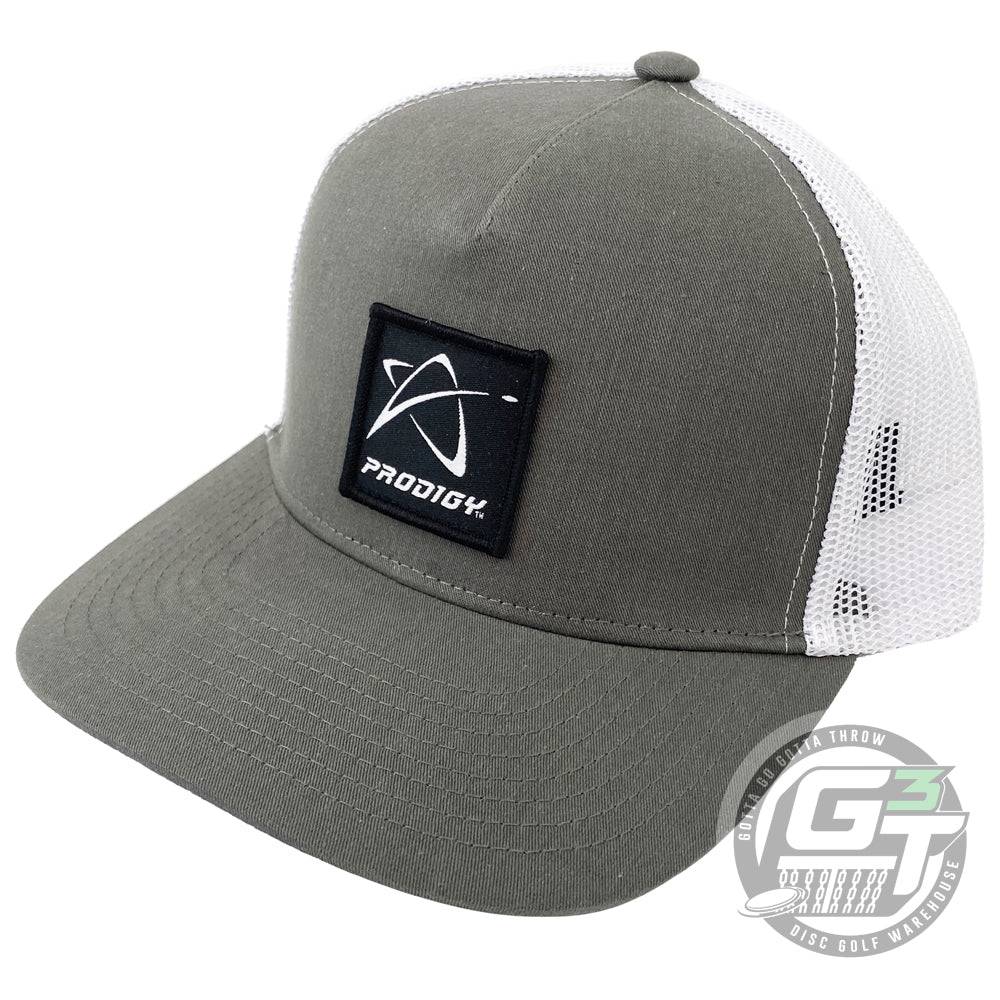 Prodigy Disc Apparel Gray Prodigy Disc Snapback Mesh Trucker Disc Golf Hat