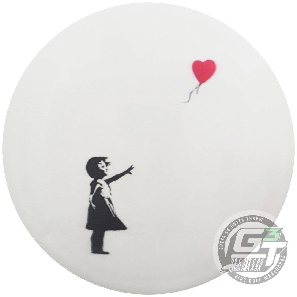 Prodigy Disc Golf Disc Banksy Full Color Girl w/ Balloon Prodigy Ace Line DuraFlex D Model OS Distance Driver Golf Disc