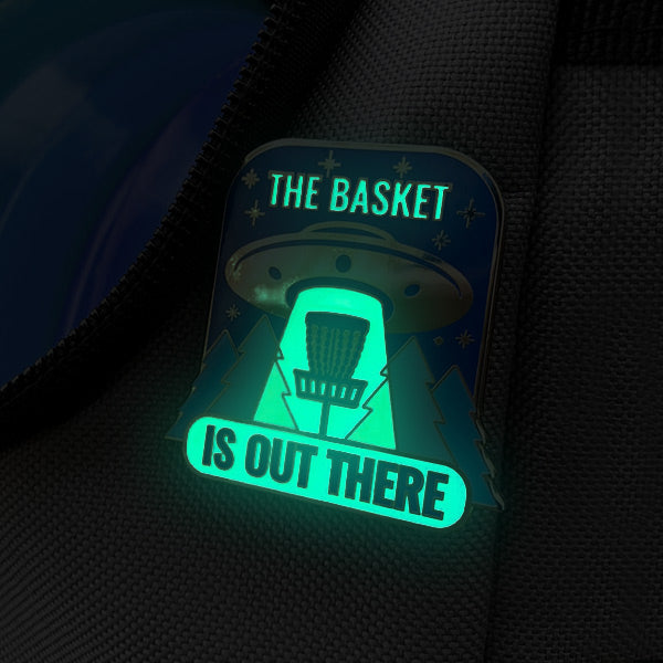 The Basket is Out There Disc Golf Pin - Gotta Go Gotta Throw