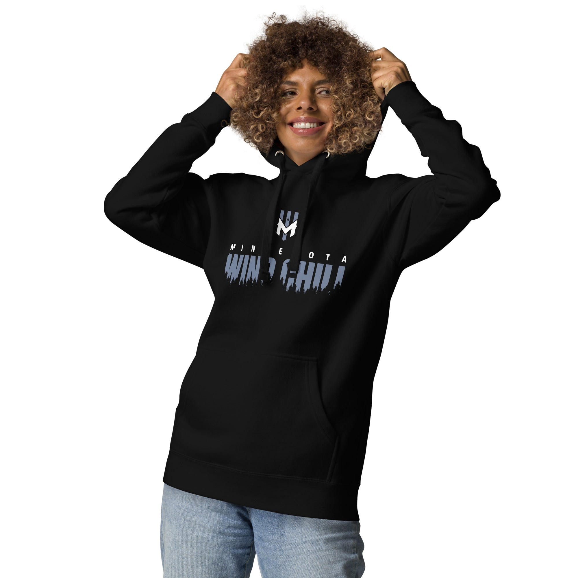 Wind Chill Black "Shadow" Hooded Sweatshirt - Gotta Go Gotta Throw