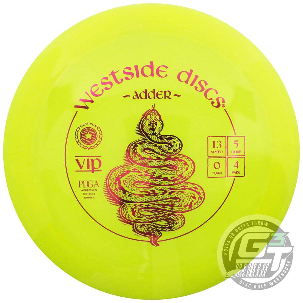 Westside Discs Golf Disc Westside First Run VIP Adder Distance Driver Golf Disc