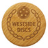 Westside Discs Mini Westside Discs Logo Alder Wood Mini Marker Disc