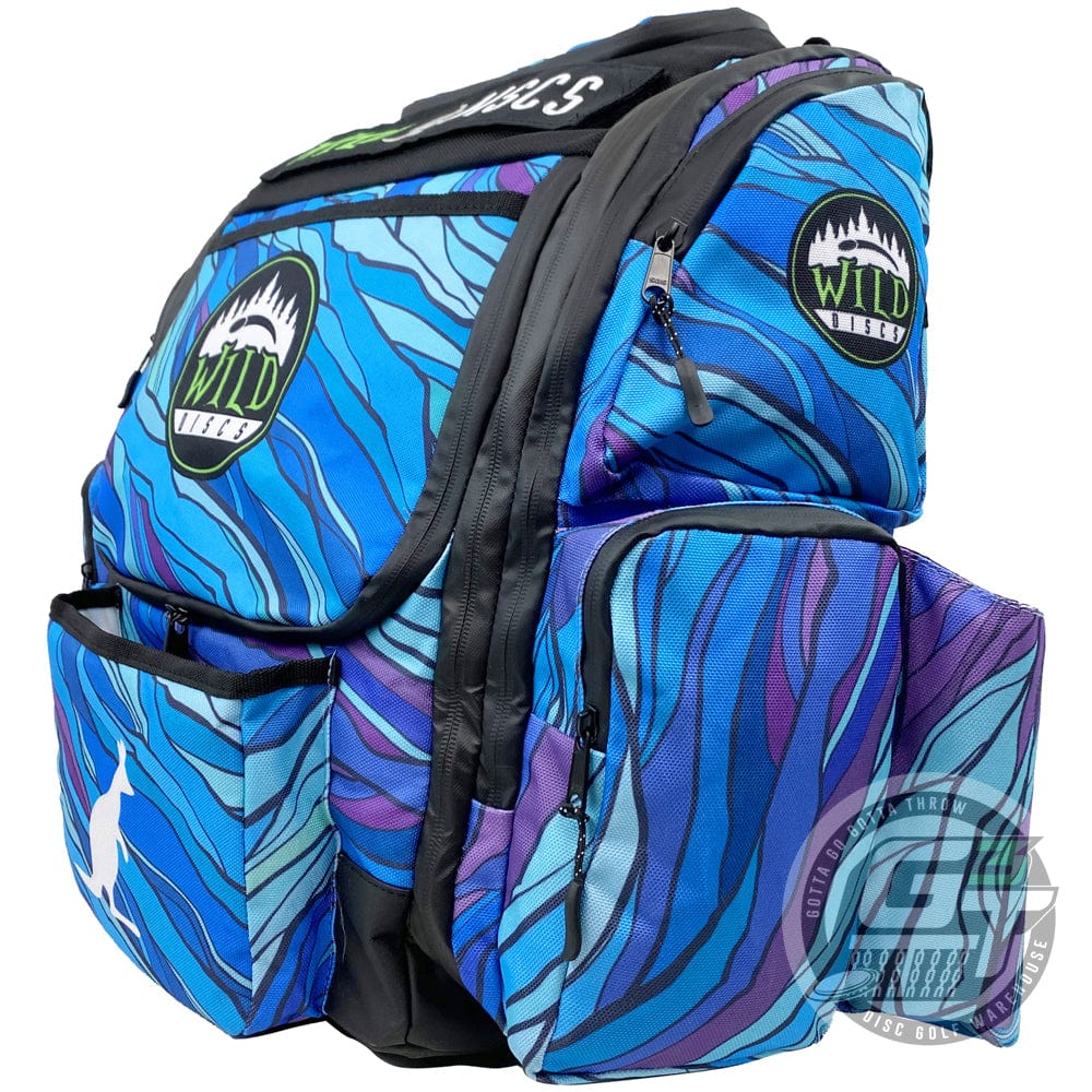 Wild Discs Bag Blue Wild Discs Kangaroo Backpack Disc Golf Bag