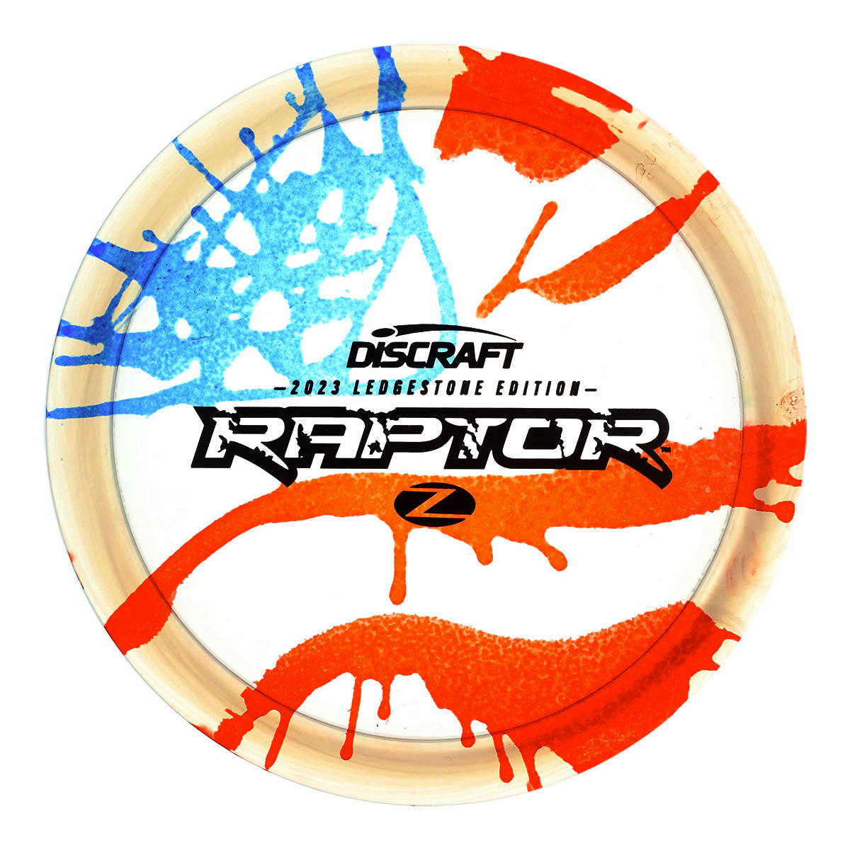 Discraft Limited Edition 2023 Ledgestone Open Fly Dye Elite Z Raptor Distance Driver Golf Disc