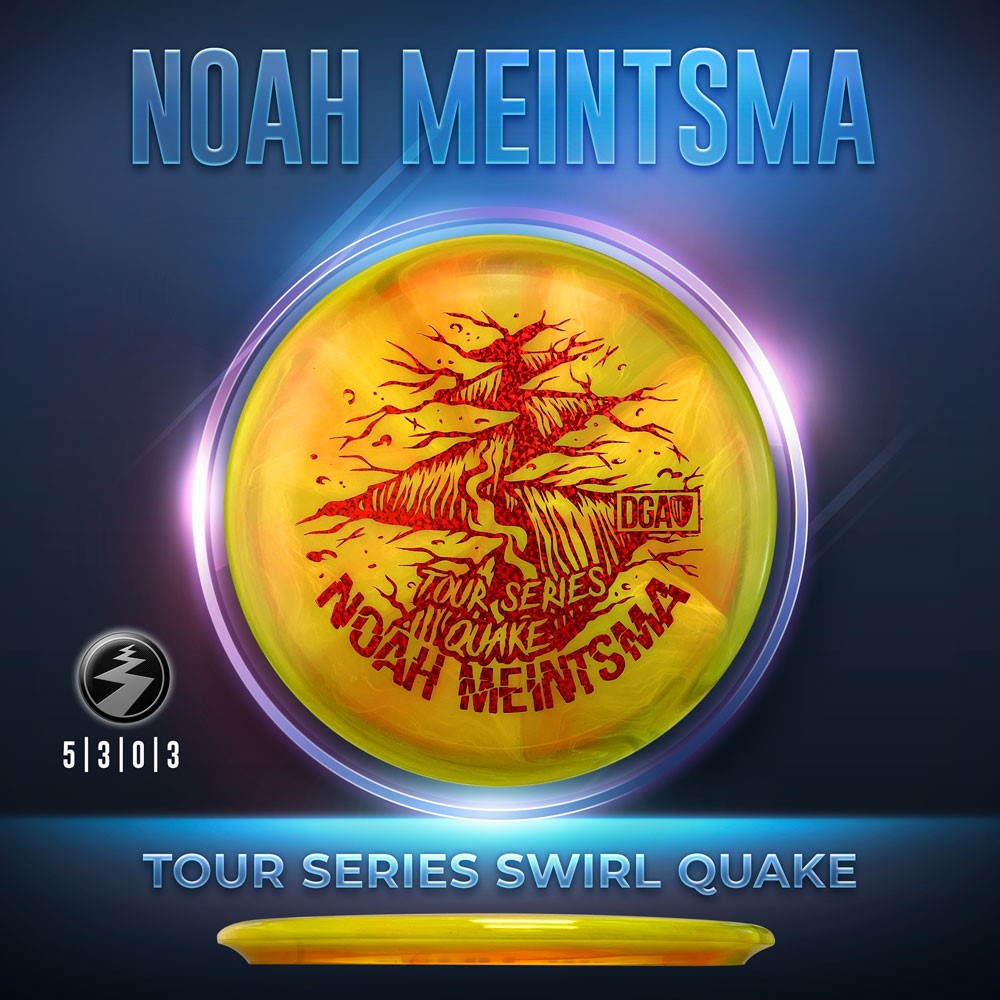 DGA Limited Edition 2023 Tour Series Noah Meintsma Proline Quake Midrange Golf Disc