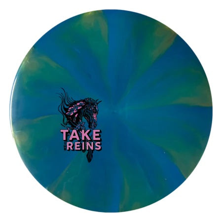 Mint Discs Limited Edition Take the Reins Stamp Swirly Sublime Mustang Midrange Golf Disc
