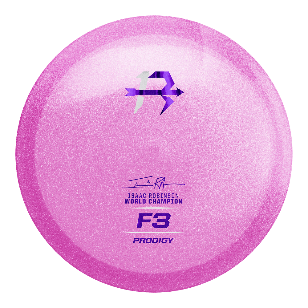 Prodigy Limited Edition Isaac Robinson 2023 PDGA World Champion Wave 2 Glimmer 400 Series F3 Fairway Driver Golf Disc