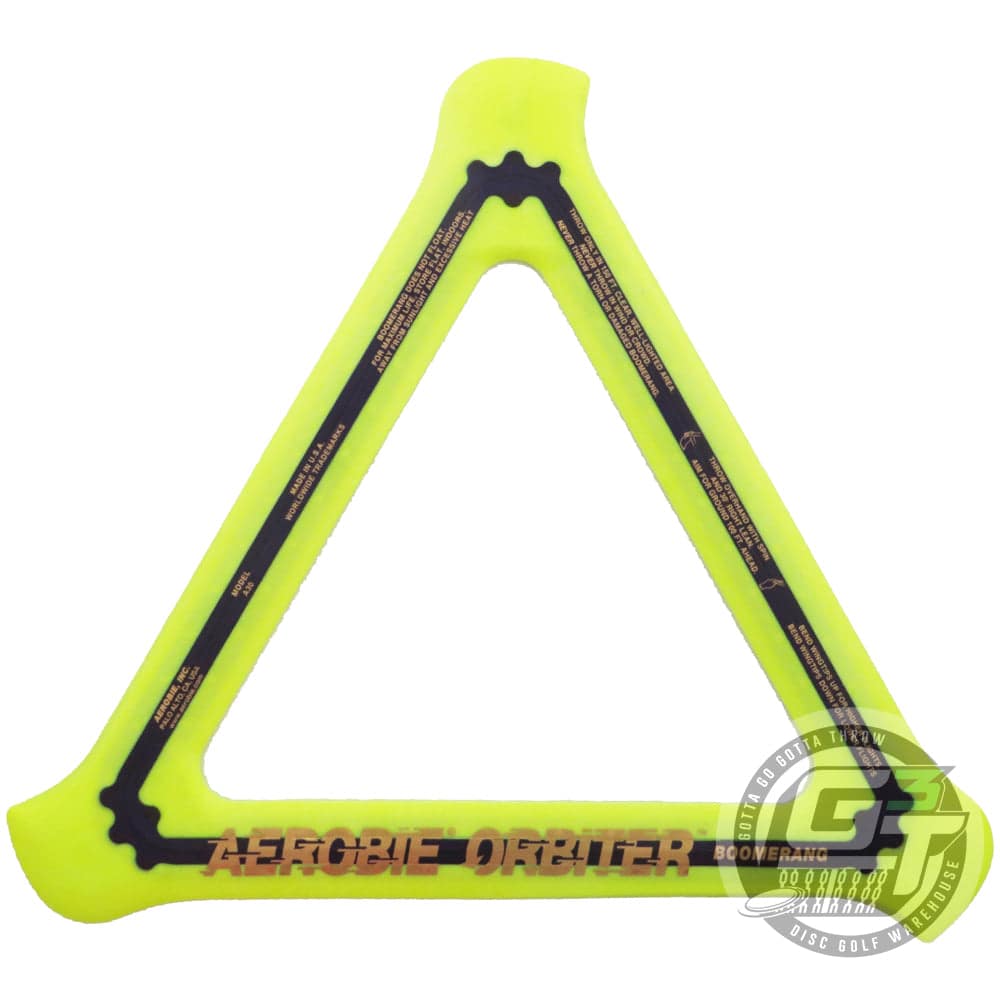 Aerobie Ultimate Yellow Aerobie Orbiter 11.5" Boomerang Catch Disc