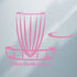 DGA Accessory Small - 7-3/8" x 6-1/2" / Pink DGA Basket Logo Vinyl Decal Sticker