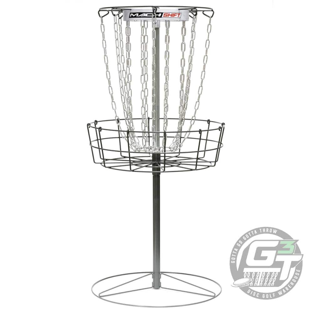 DGA Basket White DGA Mach Shift 3-in-1 16-Chain Portable Disc Golf Practice Basket
