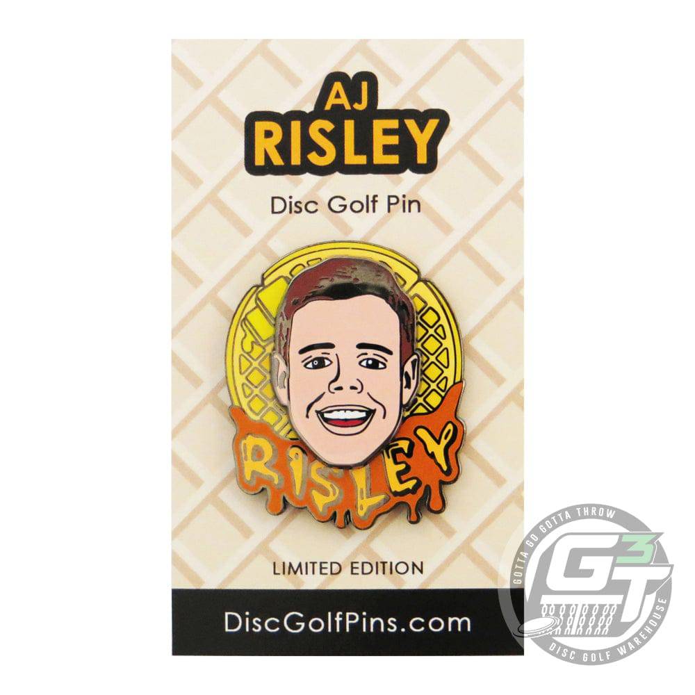 Disc Golf Pins Accessory Disc Golf Pins AJ Risley Series 1 Enamel Disc Golf Pin