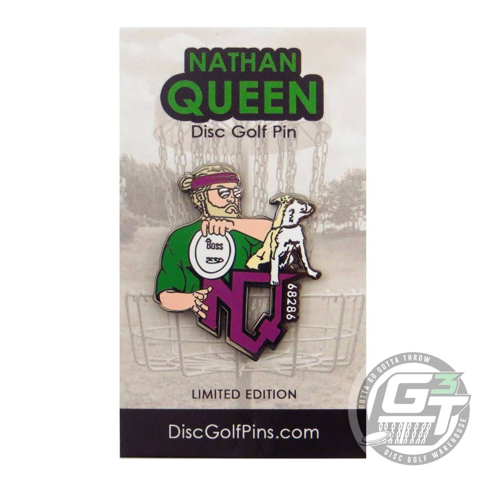 Disc Golf Pins Accessory Purple Disc Golf Pins Nathan Queen Series 1 Enamel Disc Golf Pin