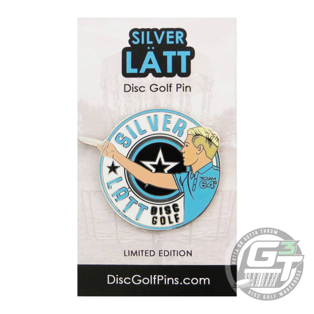 Disc Golf Pins Accessory Disc Golf Pins Silver Latt Series 1 Enamel Disc Golf Pin
