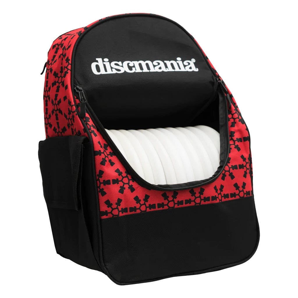 Discmania Bag Red Discmania Fanatic Go Backpack Disc Golf Bag