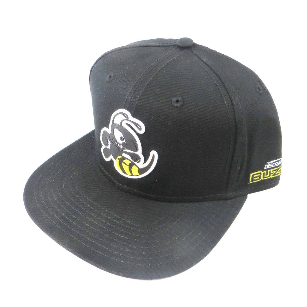 Discraft Apparel Black Discraft Buzzz Rubber Patch Snapback Disc Golf Hat