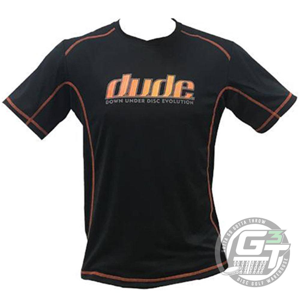 DUDE Apparel DUDE Big Logo Tech Short Sleeve Performance Disc Golf Shirt