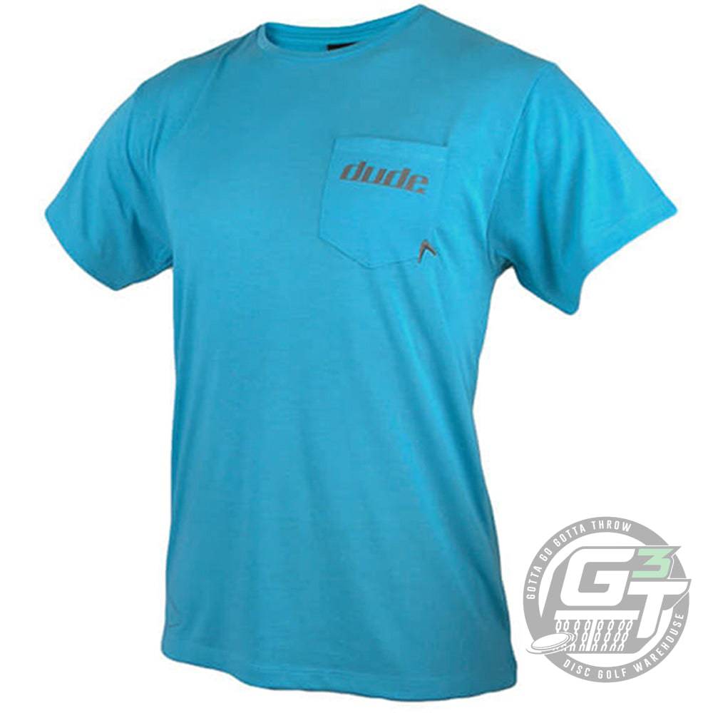 DUDE Apparel XS / Blue DUDE Boomer Evolve-Dri Short Sleeve Performance Disc Golf T-Shirt