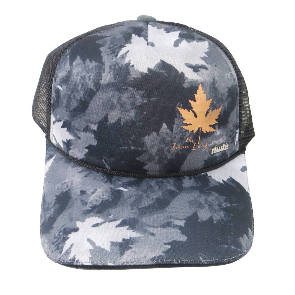 DUDE Apparel S / M / Gray Camo / Black DUDE Gregg Barsby Iron Leaf Trucker Cap Adjustable Mesh Disc Golf Hat