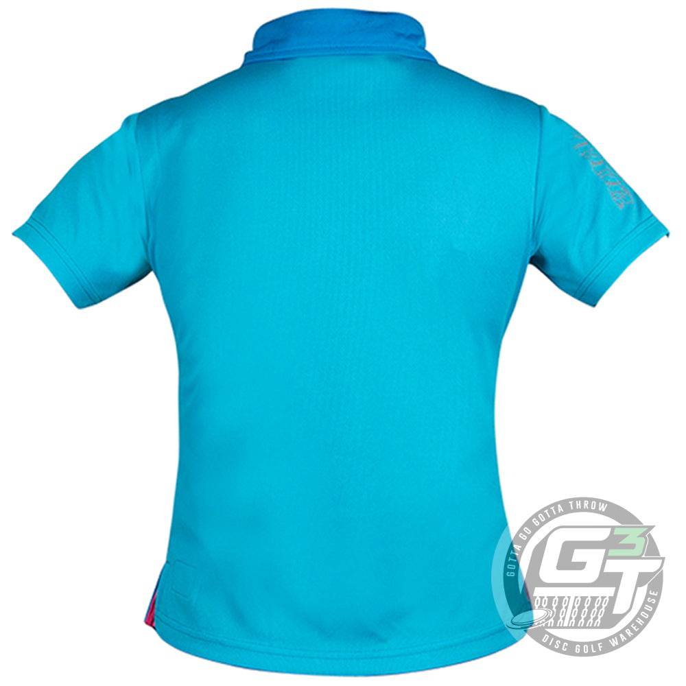 DUDE Apparel DUDE Ladies Melodie Bailey Short Sleeve Performance Disc Golf Polo Shirt