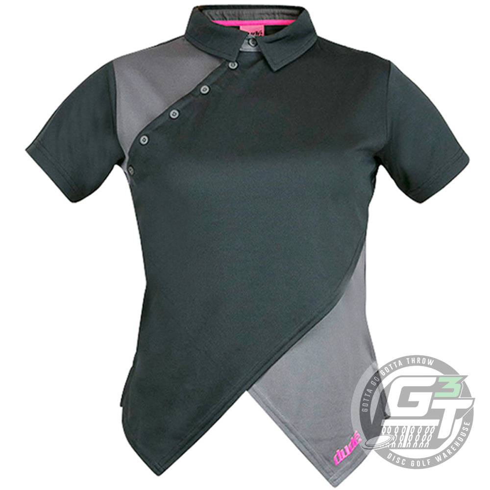 DUDE Apparel DUDE Ladies Melodie Bailey Short Sleeve Performance Disc Golf Polo Shirt