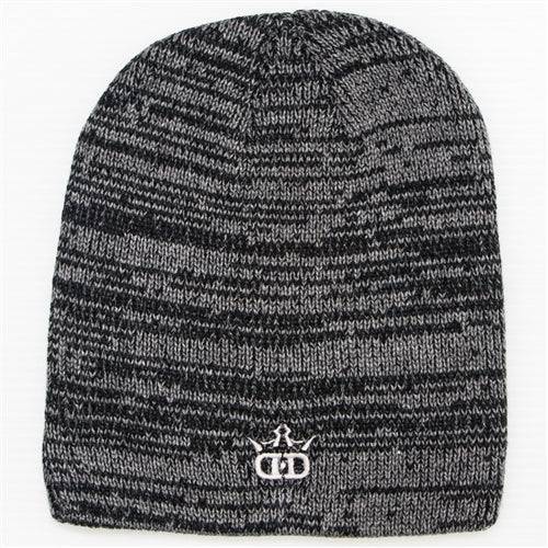 Dynamic Discs Apparel Black Dynamic Discs DD Logo Marled Knit Beanie Winter Disc Golf Hat