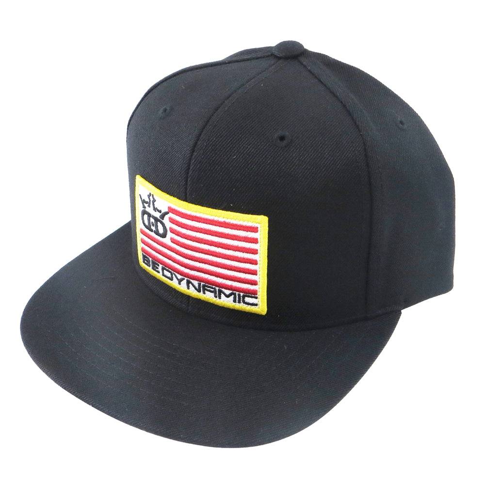 Dynamic Discs Apparel Black Dynamic Discs Flag Patch Snapback Flatbill Disc Golf Hat