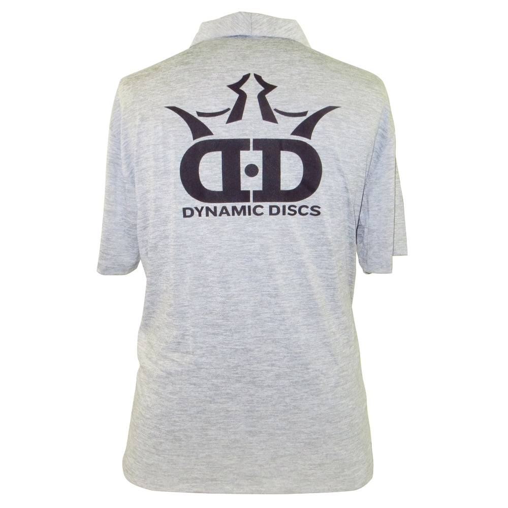 Dynamic Discs Apparel M / Gray Dynamic Discs Heather Short Sleeve Performance Disc Golf Polo Shirt