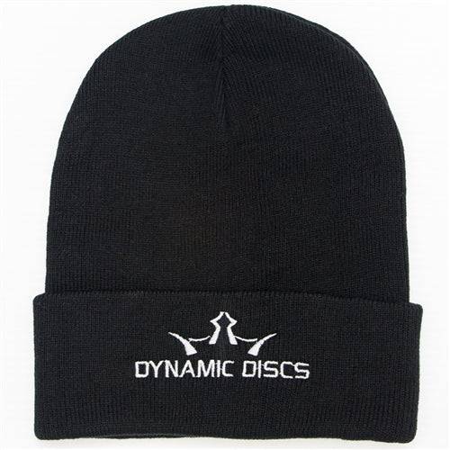 Dynamic Discs Apparel Black Dynamic Discs King D's Logo Knit Beanie Winter Disc Golf Hat