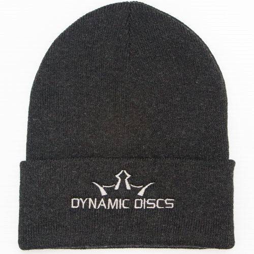 Dynamic Discs Apparel Dark Gray Dynamic Discs King D's Logo Knit Beanie Winter Disc Golf Hat