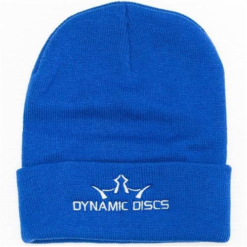 Dynamic Discs Apparel Royal Blue Dynamic Discs King D's Logo Knit Beanie Winter Disc Golf Hat