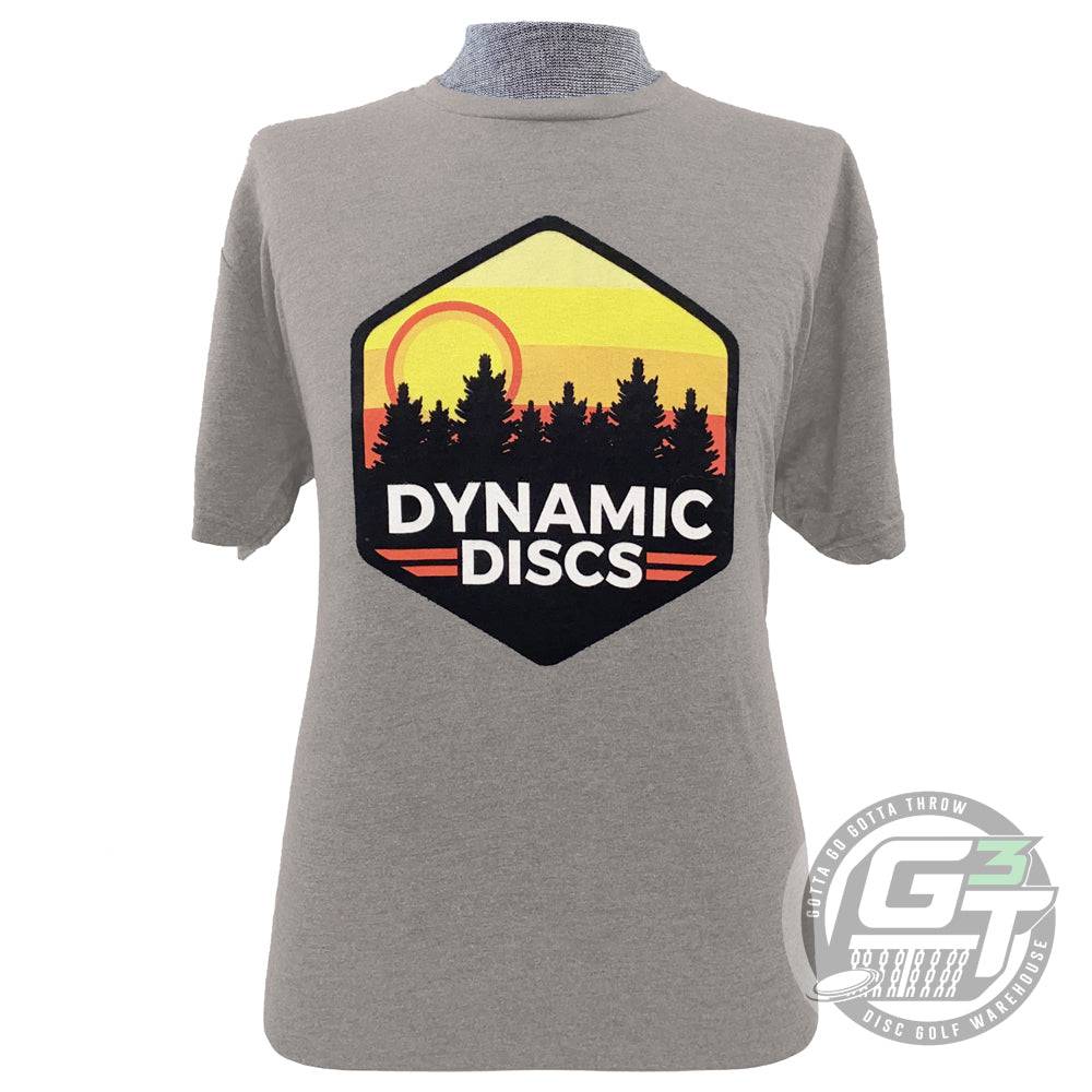 Dynamic Discs Apparel M / Light Gray Dynamic Discs Sunset Hex Short Sleeve Disc Golf T-Shirt