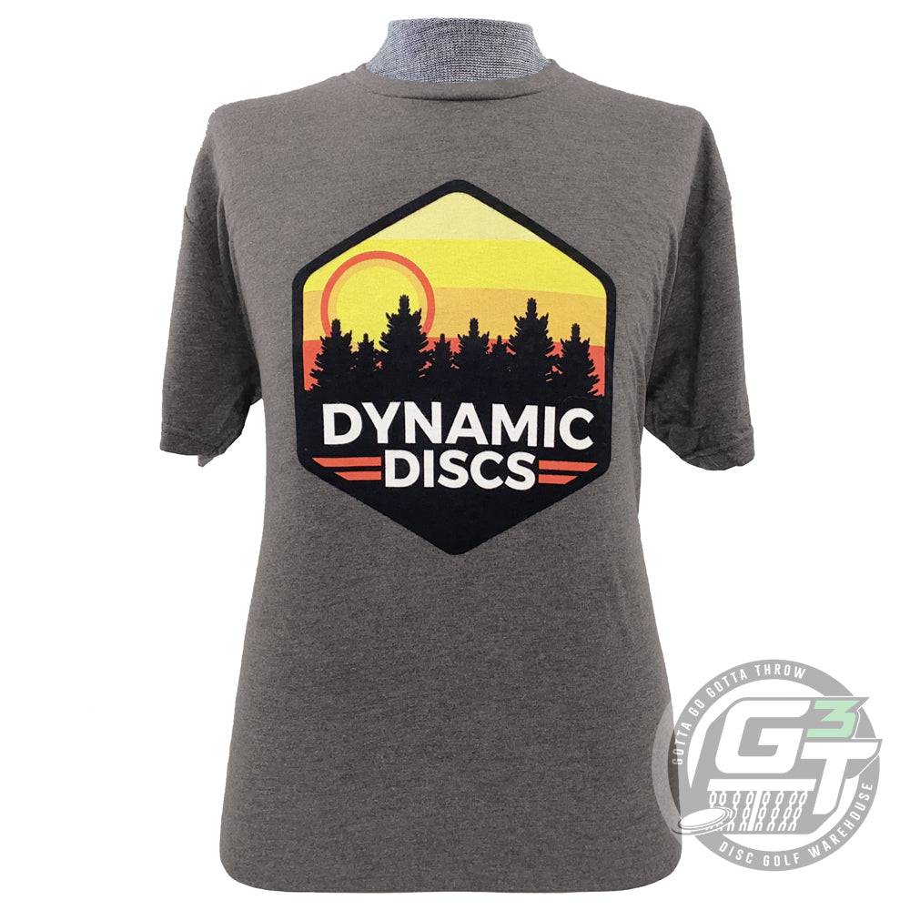 Dynamic Discs Apparel M / Brown Dynamic Discs Sunset Hex Short Sleeve Disc Golf T-Shirt