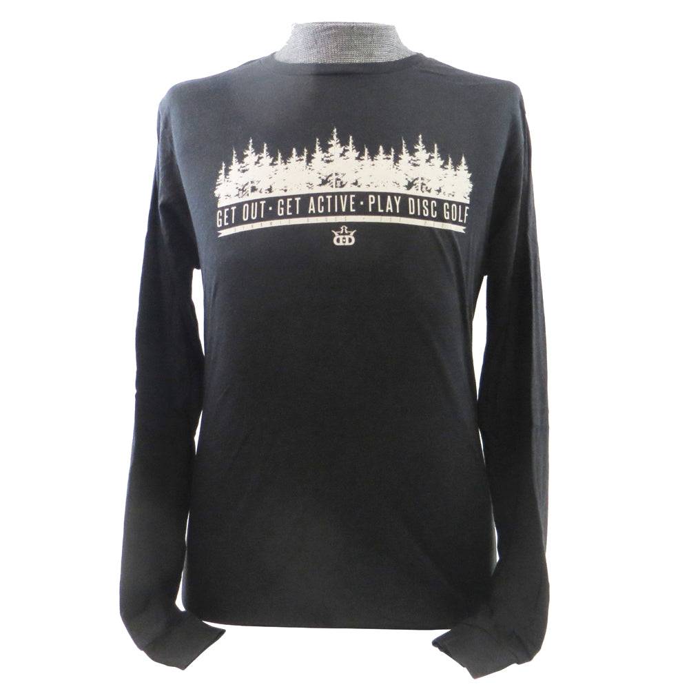 Dynamic Discs Apparel M / Black Dynamic Discs Tree Line Long Sleeve Disc Golf T-Shirt