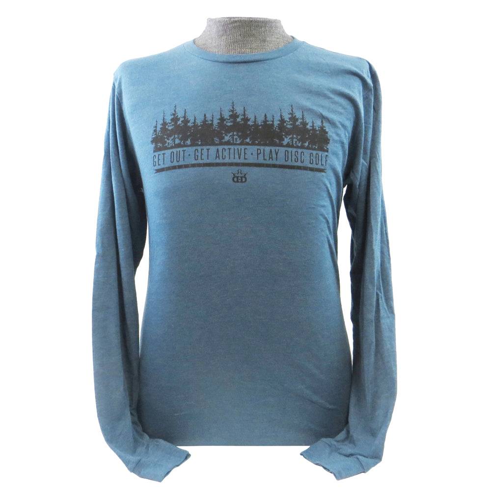 Dynamic Discs Apparel M / Teal Dynamic Discs Tree Line Long Sleeve Disc Golf T-Shirt