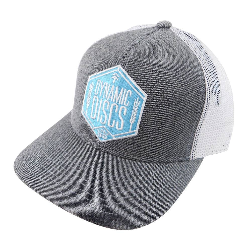 Dynamic Discs Apparel Gray / White Dynamic Discs Wheat Shield Snapback Mesh Disc Golf Hat