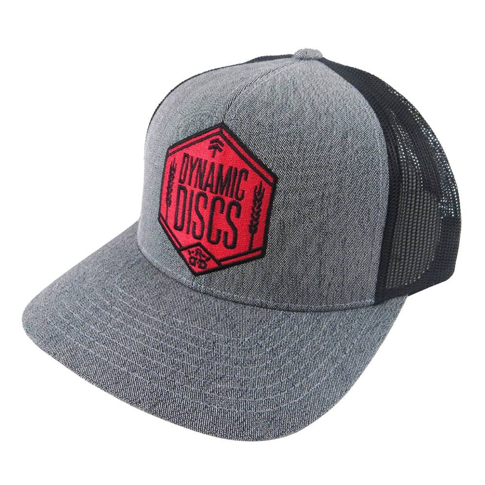 Dynamic Discs Apparel Gray / Black Dynamic Discs Wheat Shield Snapback Mesh Disc Golf Hat