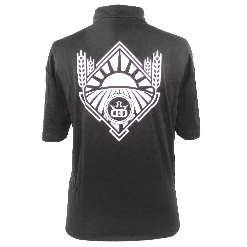 Dynamic Discs Apparel M / Black Dynamic Discs Wheat Sunset Short Sleeve Performance Disc Golf Polo Shirt