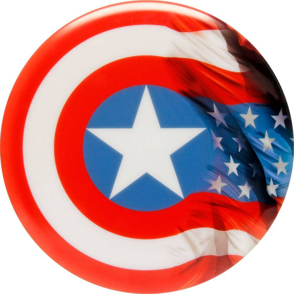 Dynamic Discs Golf Disc Dynamic Discs Marvel Captain America DyeMax Windy Flag Fuzion Justice Midrange Golf Disc