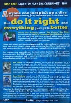 Flying Disc Magazine Accessory Disc Golf Fundamentals Vol. 1 - Learn to Play the Champions' Way DVD