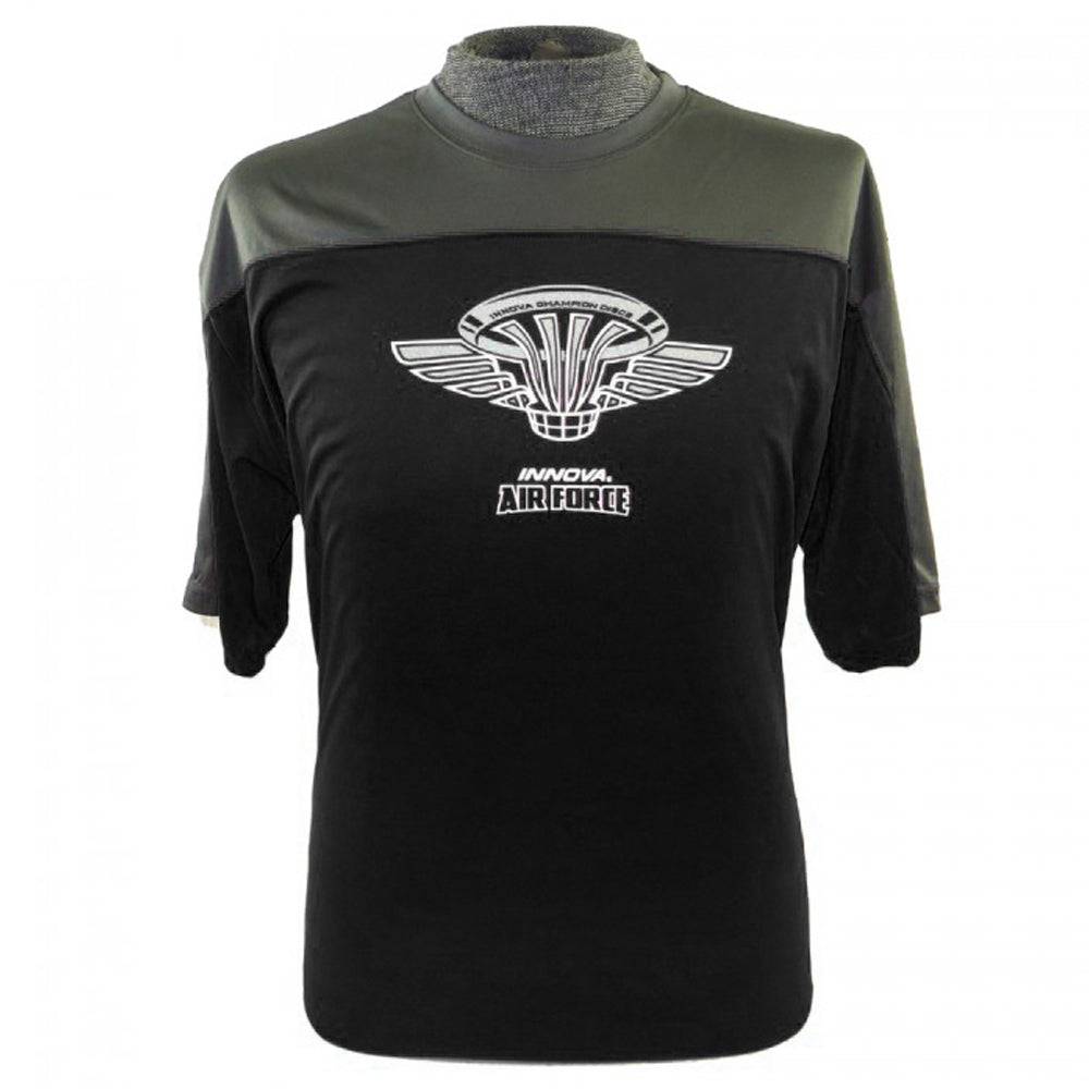 Innova Apparel M / Black Innova Air Force 2.0 Short Sleeve Performance Disc Golf Jersey