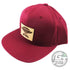 Innova Apparel Red Innova Air Force Leather Patch Adjustable Disc Golf Hat